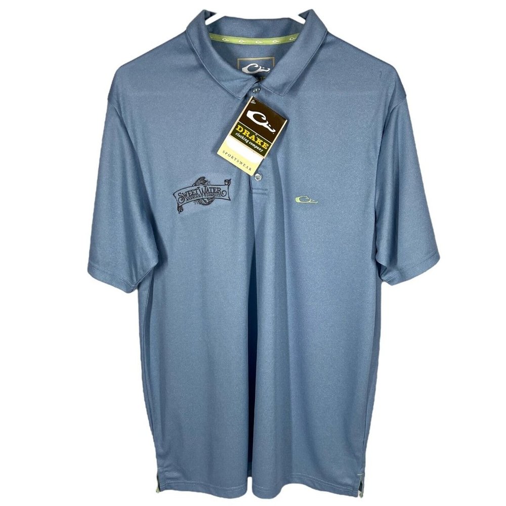 Drake Sportswear Polo Shirt Men M Sweetwater Brewing Company Brewery Employee